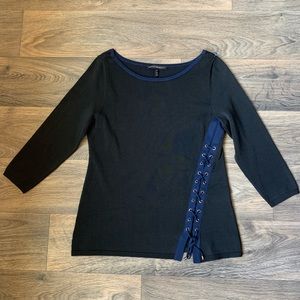 White House Black Market Size M Black Long Sleeve